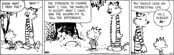 calvin and hobbes cartoon - Sense of humour