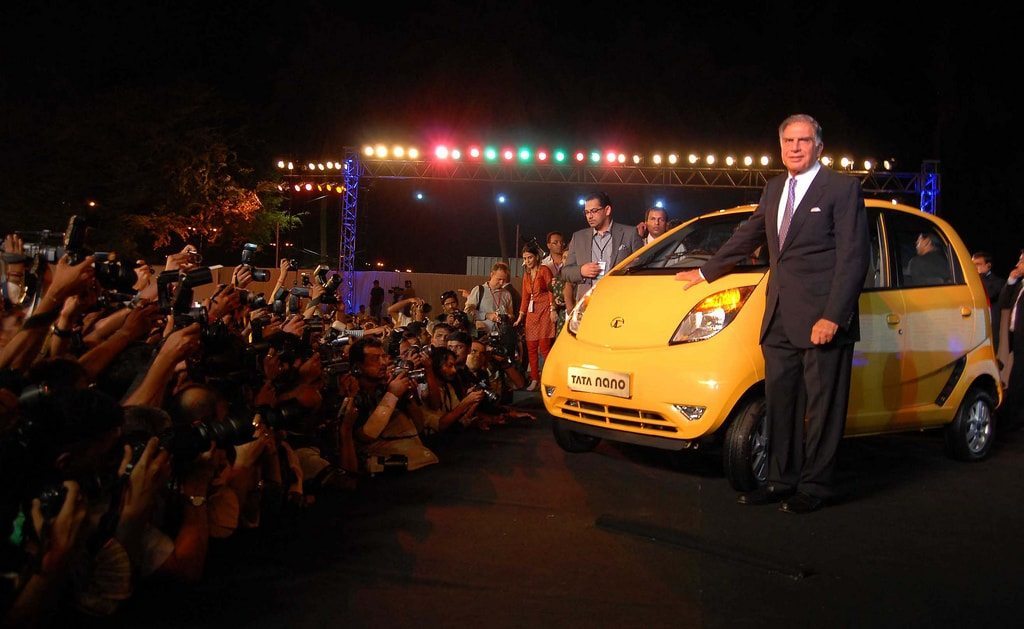 ratan tata with nano