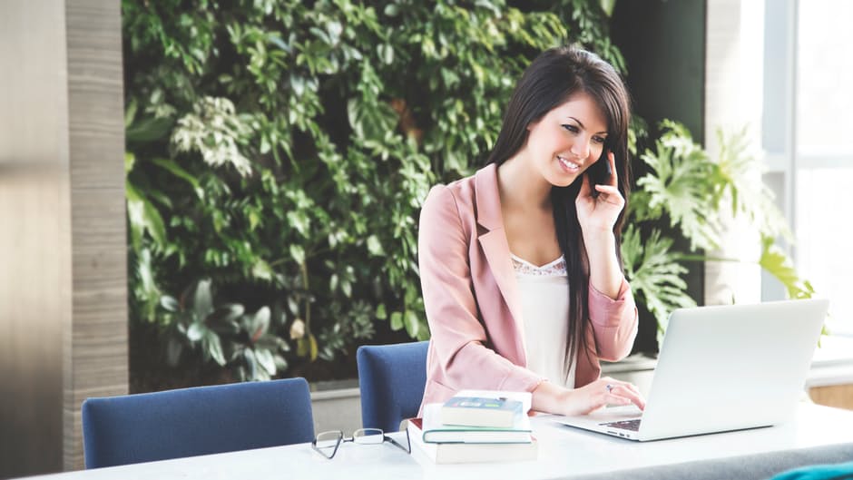 woman talking on phone